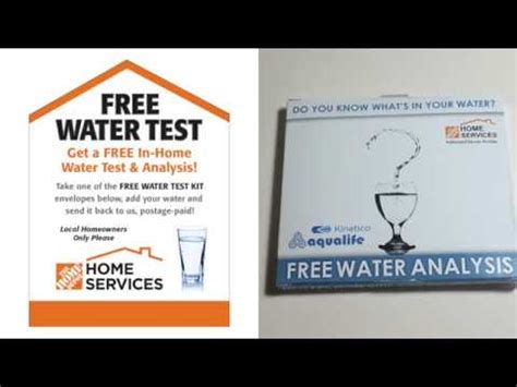 ran soft water test|home depot free water testing reddit.